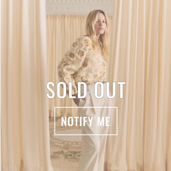 SEZANE -  NWT RARE Harlem Sweatshirt. Lined. Perfect condition. Size 4 - Picture 14 of 14